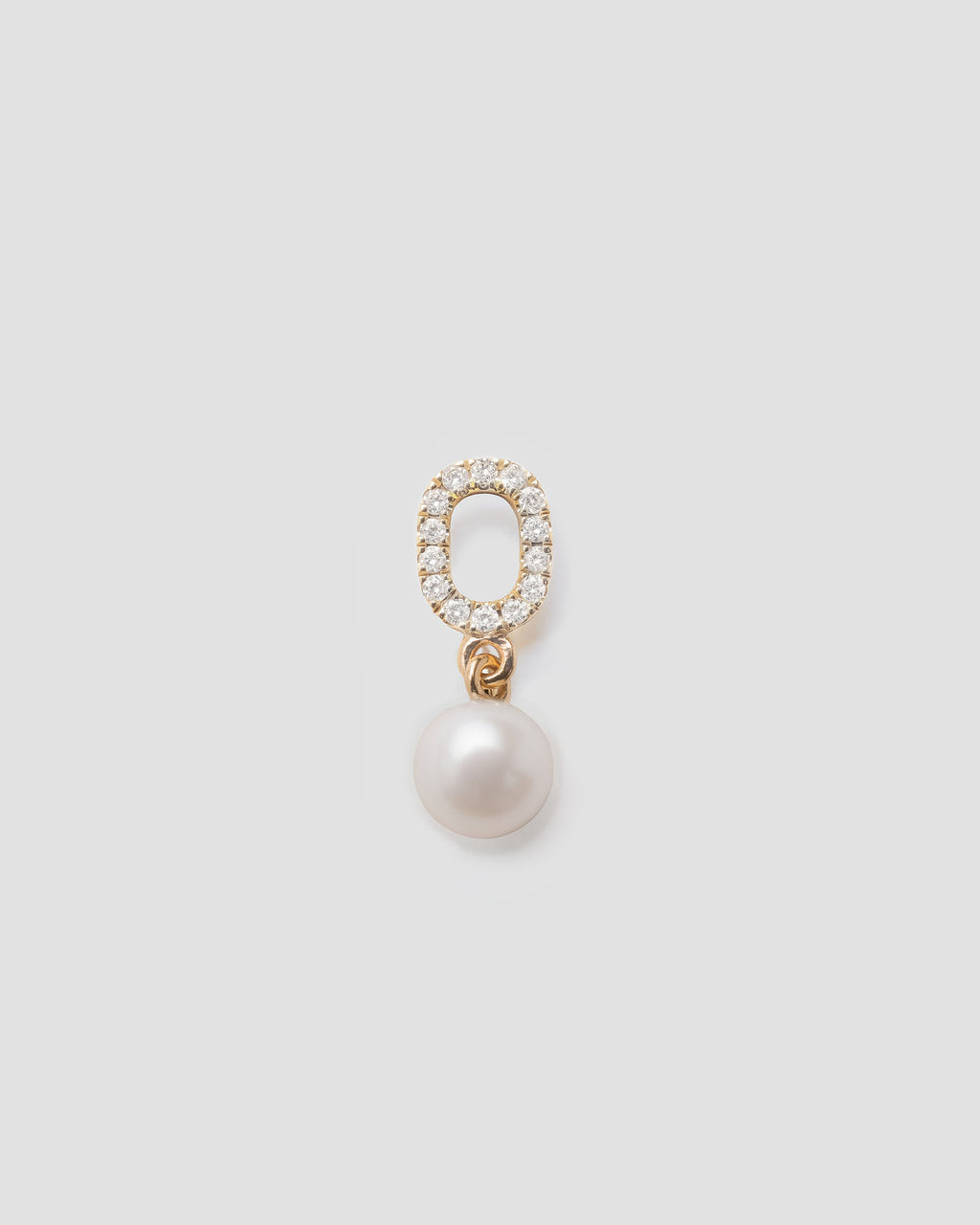 14k Guld Vedhæng m. Diamant & Perler