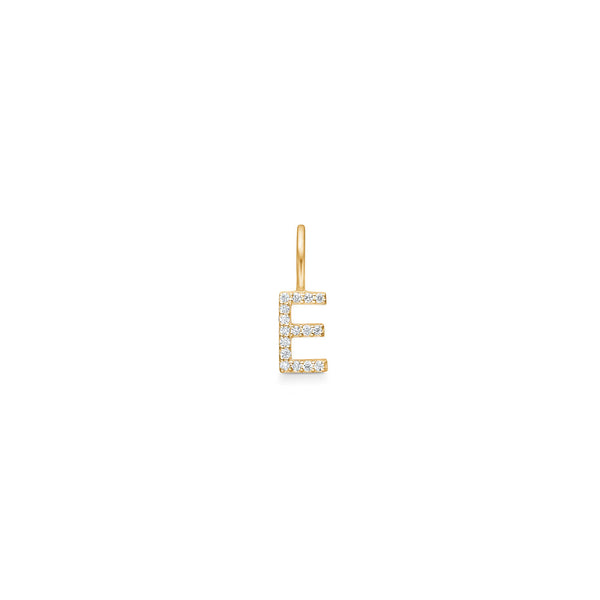 My E 18K Gold Pendant w. Diamonds