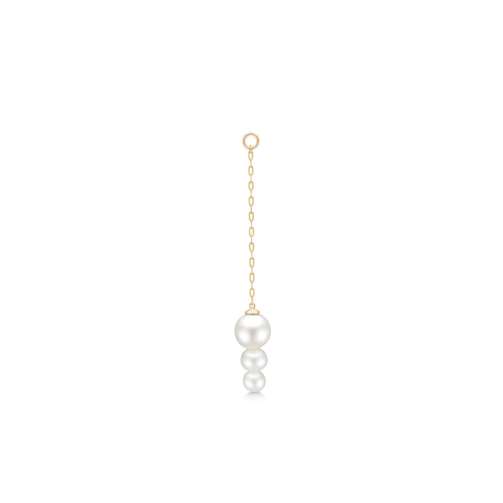 Edna Ear 14K Gold Ear Pendant w. Freshwater Pearls