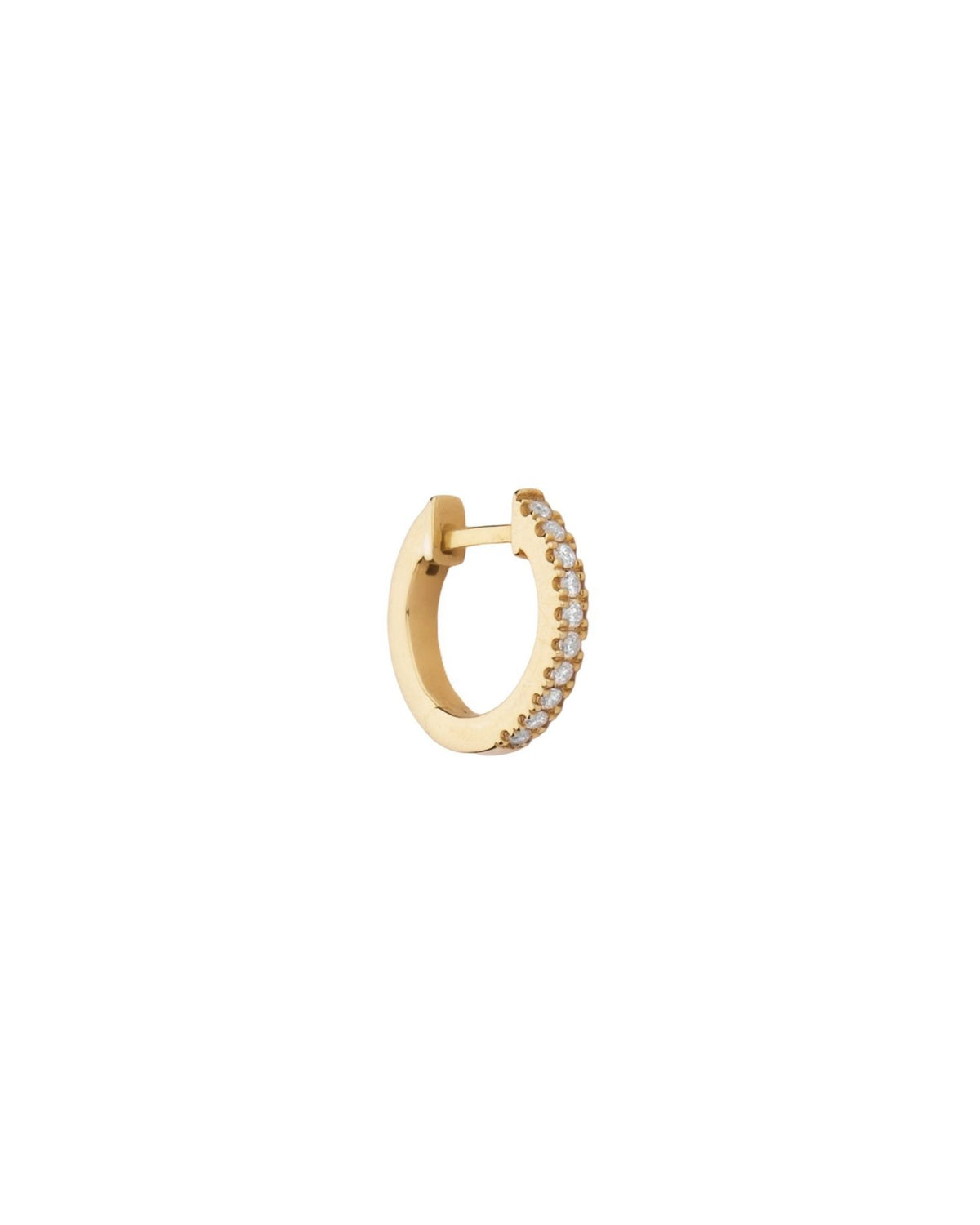 EIRA 14K Gold, Weißgold oder Roségold Huggie W. Diamanten