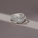 Elegance Band 18K Whitegold Ring w. Diamonds