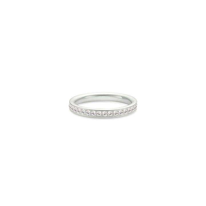 Elegance Band 18K Whitegold Ring w. Diamonds