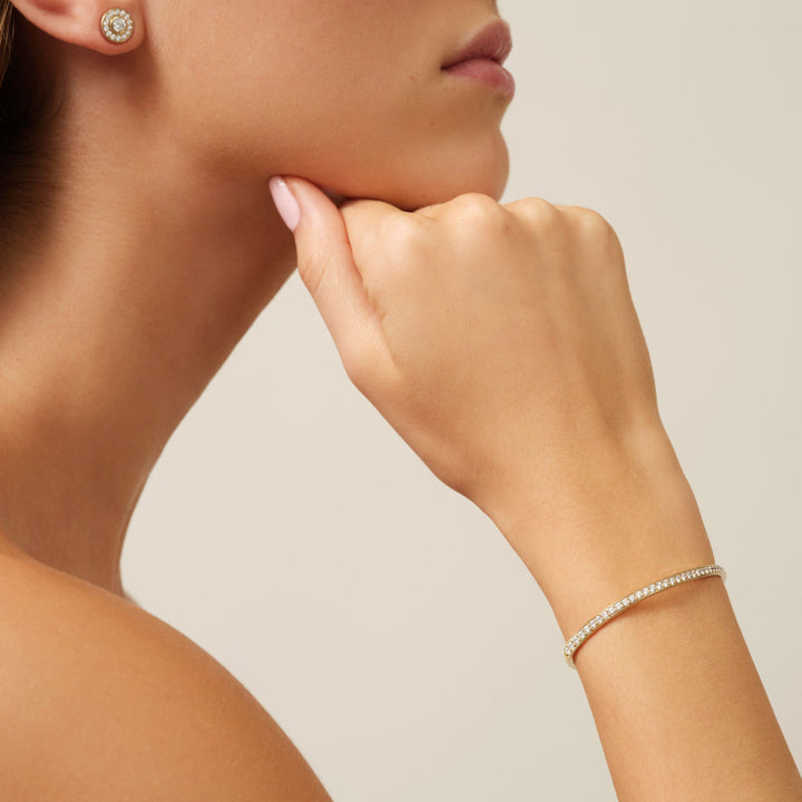 Elegance 18K Whitegold Bracelet w. Diamonds