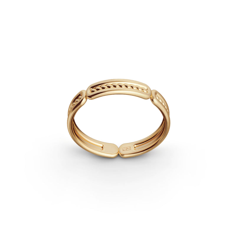 Elemente Nr. 6 18k Goldring