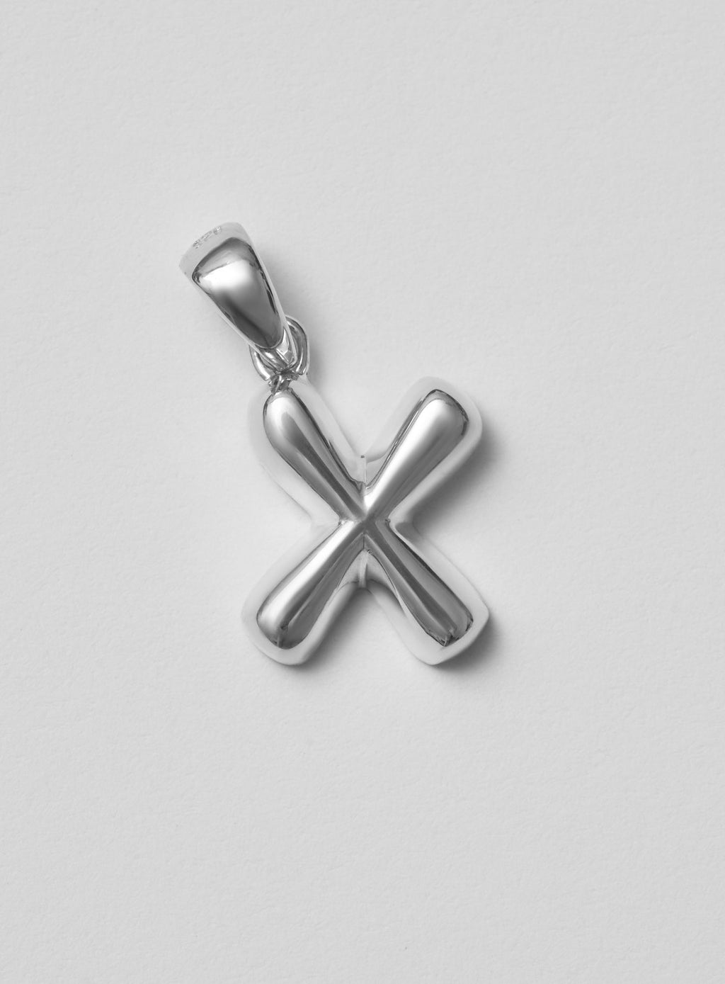 Helium Letter Silver Pendant