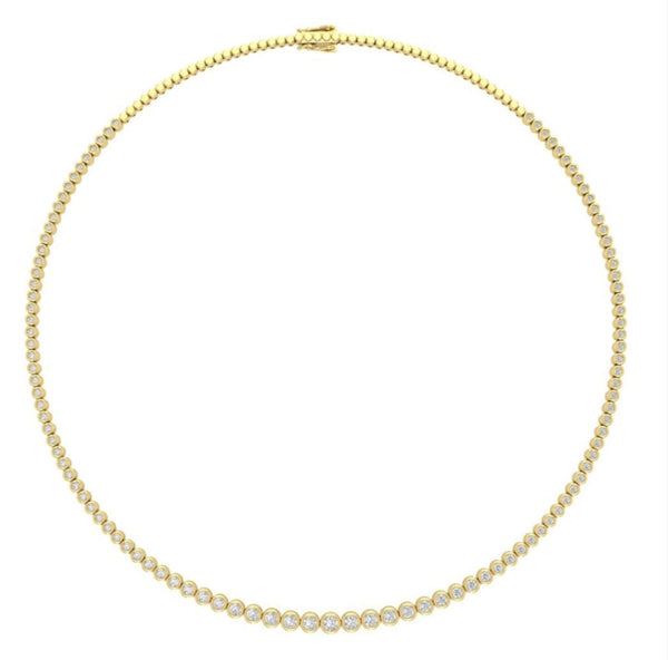 Ella 14K Gold Tennis Halskette