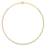 Ella 14K Gold Tennis Necklace