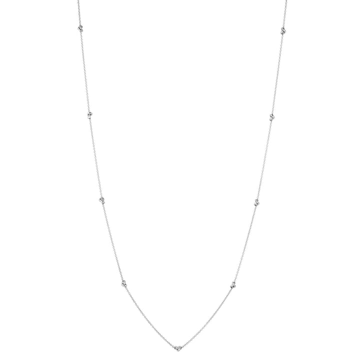 Legacy Knot 18K White Gold Long Chain Necklace