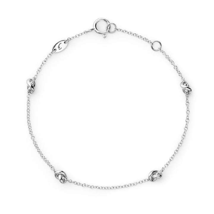 Legacy Knot 18K White Gold Bracelet