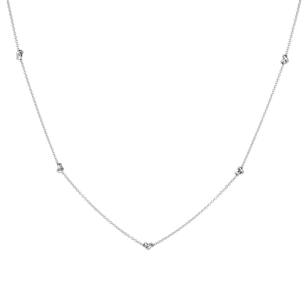 Legacy Knot 18K White Gold Chain Necklace