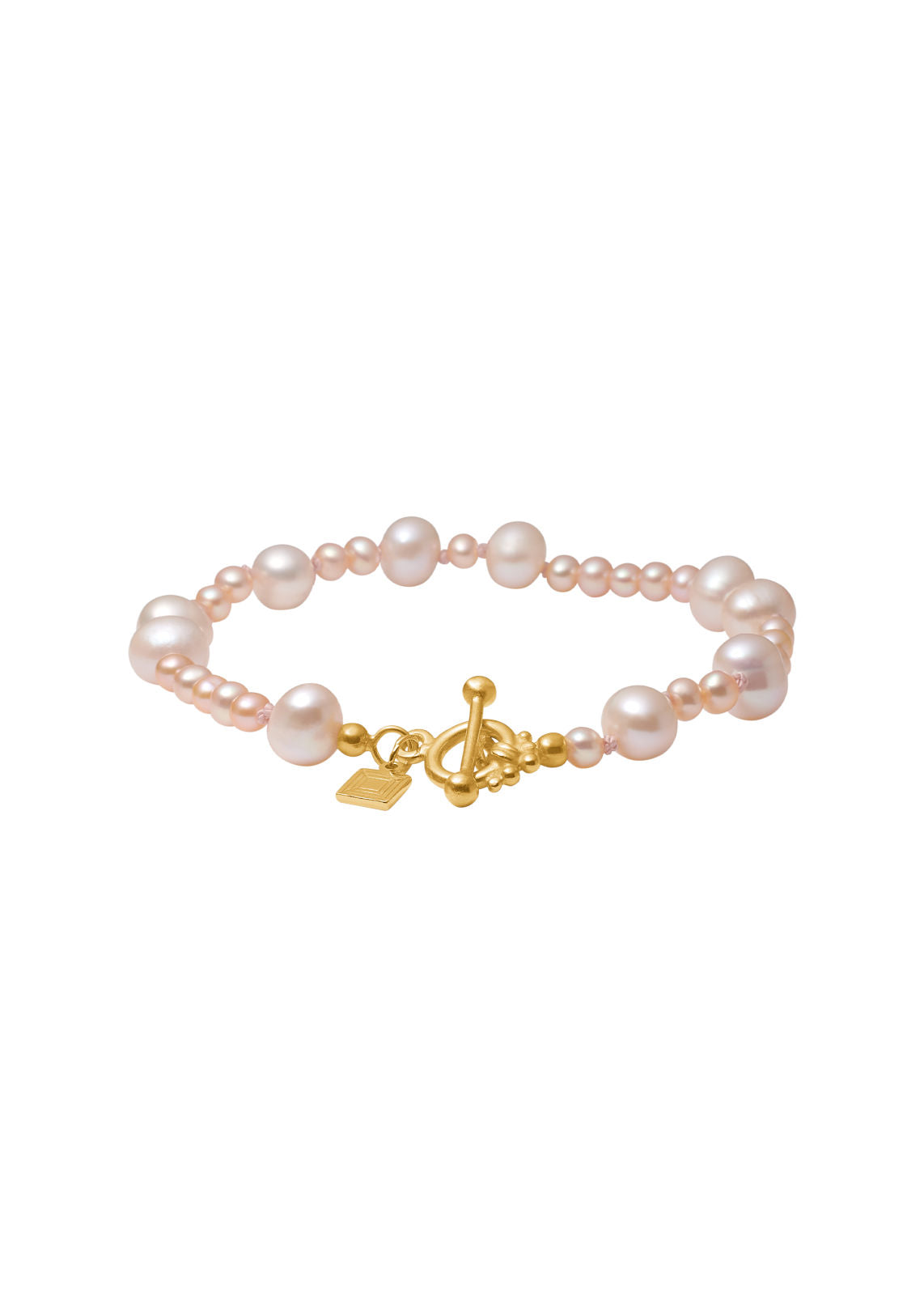 Madeleine Forgyldt Armbånd m. Perle