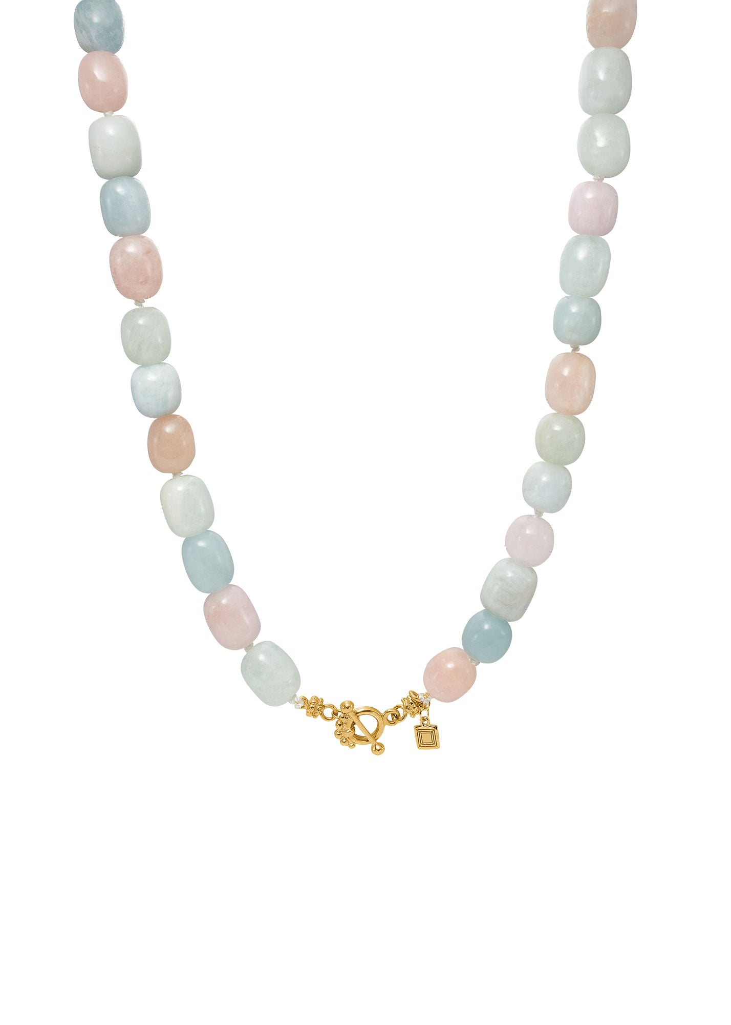 Flamingo Gold Plated Necklace w. Beryl