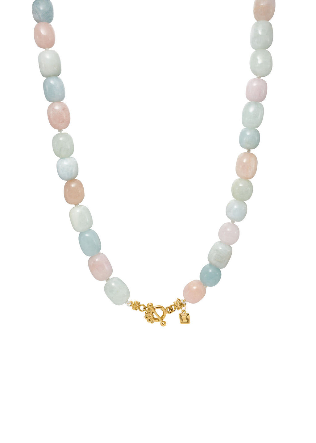 Flamingo Gold Plated Necklace w. Beryl