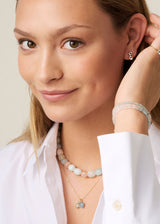 Flamingo Gold Plated Necklace w. Beryl