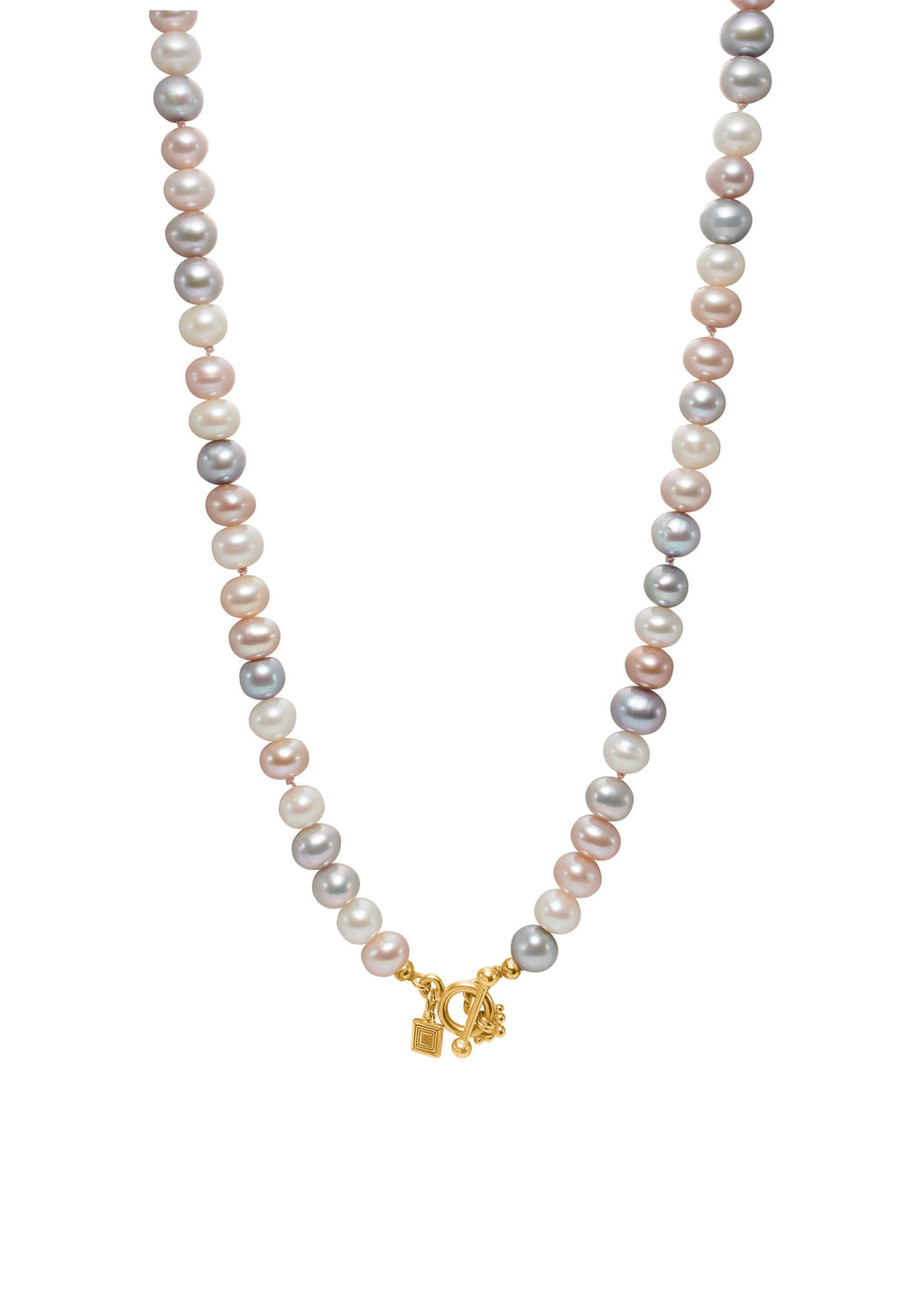 Pearl Jam Gold Plated Necklace w. Pearl