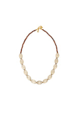 Edith Gold Plated Necklace w. Lemon Quartz & Yellow Tourmaline