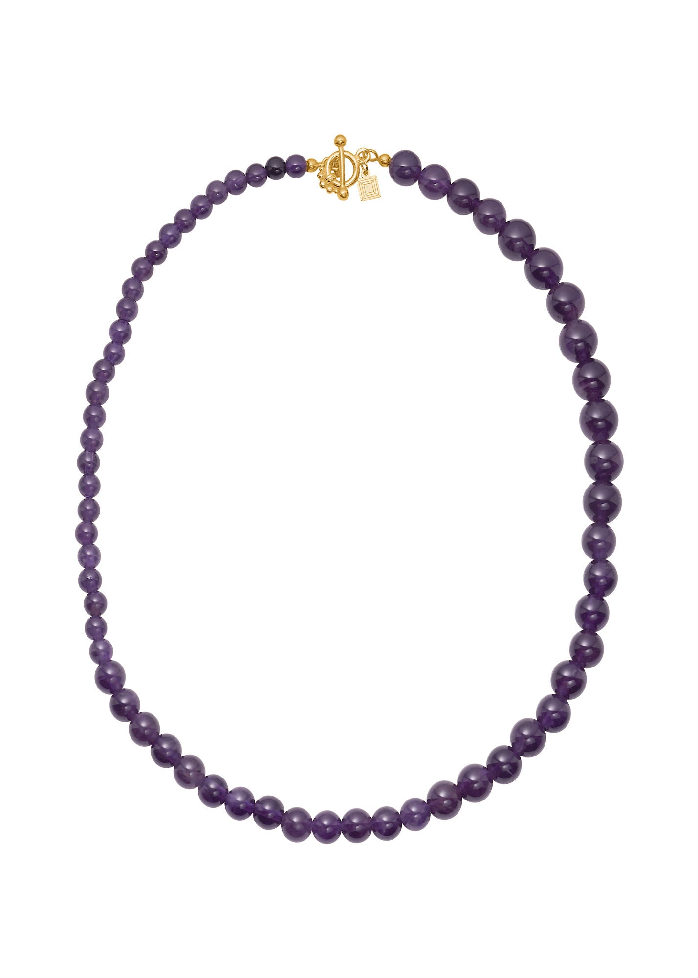 Anais Gold Plated Necklace w. Amethyst