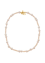 Madeleine Gold Plated Necklace w. Pink Pearl