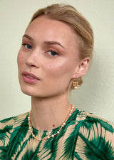 Madeleine Gold Plated Necklace w. Pink Pearl