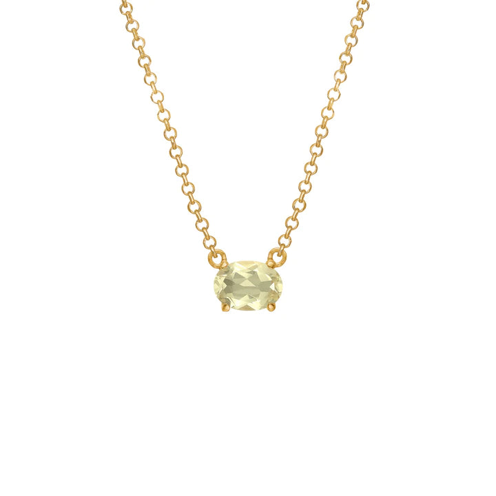 Halskette 18K vergoldet I Quartz