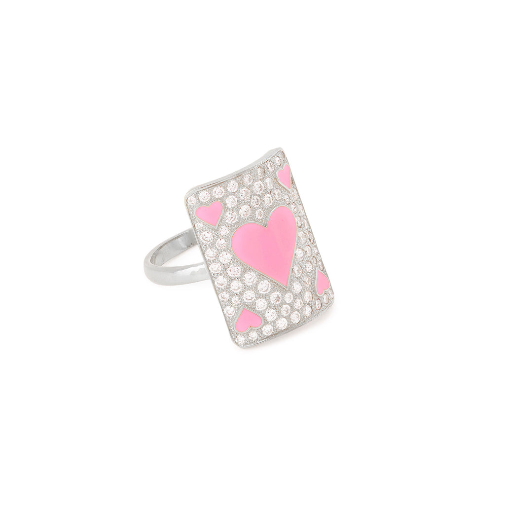 Bubble Âme Medium  18K White Gold Ring w. Lab-Grown Diamonds