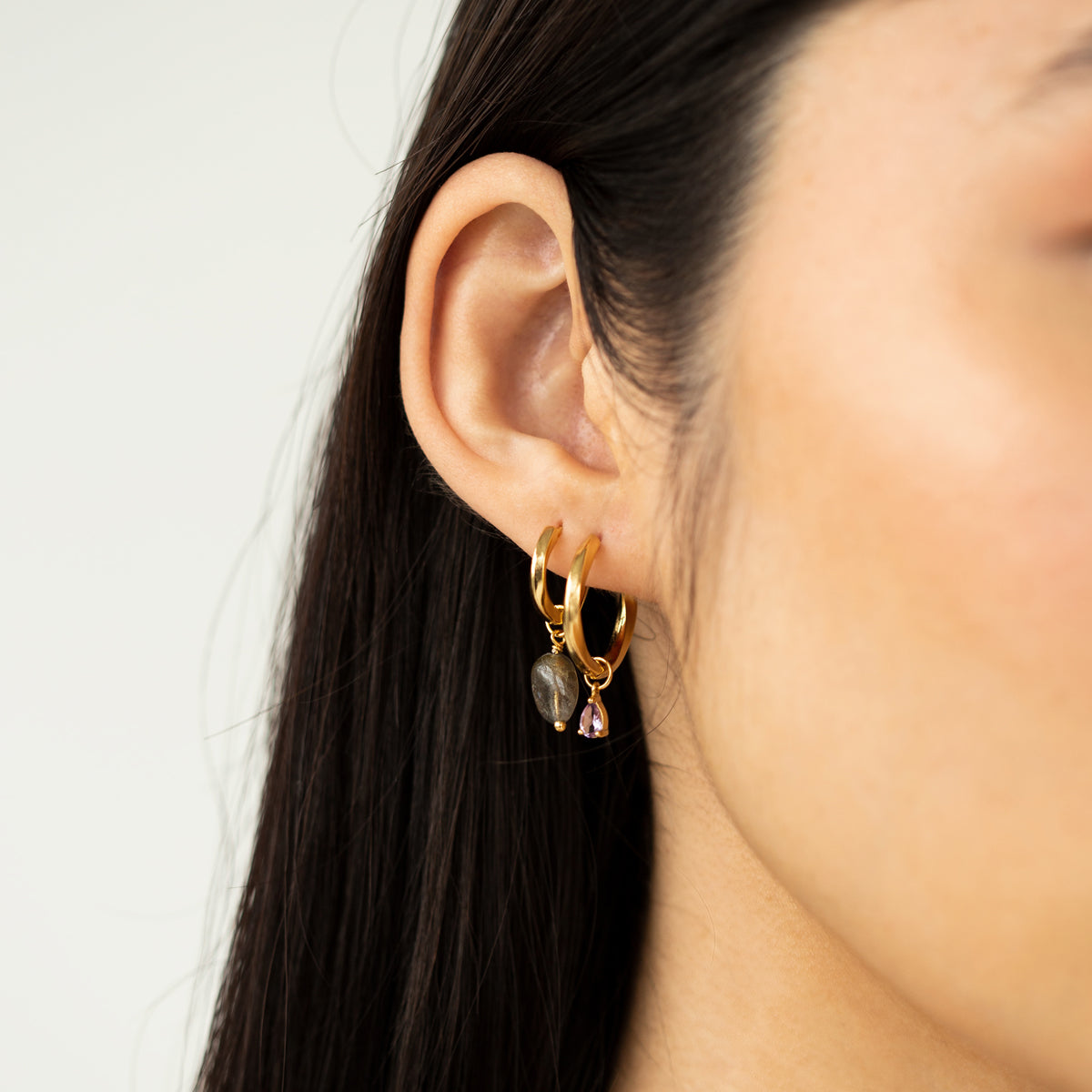 The Twist small 18K Gold Plated Hoop