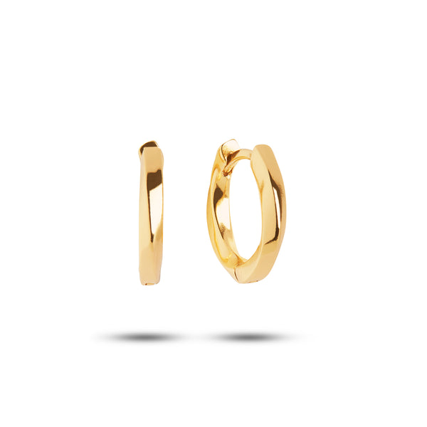 The Twist small 18K Gold Plated Hoop