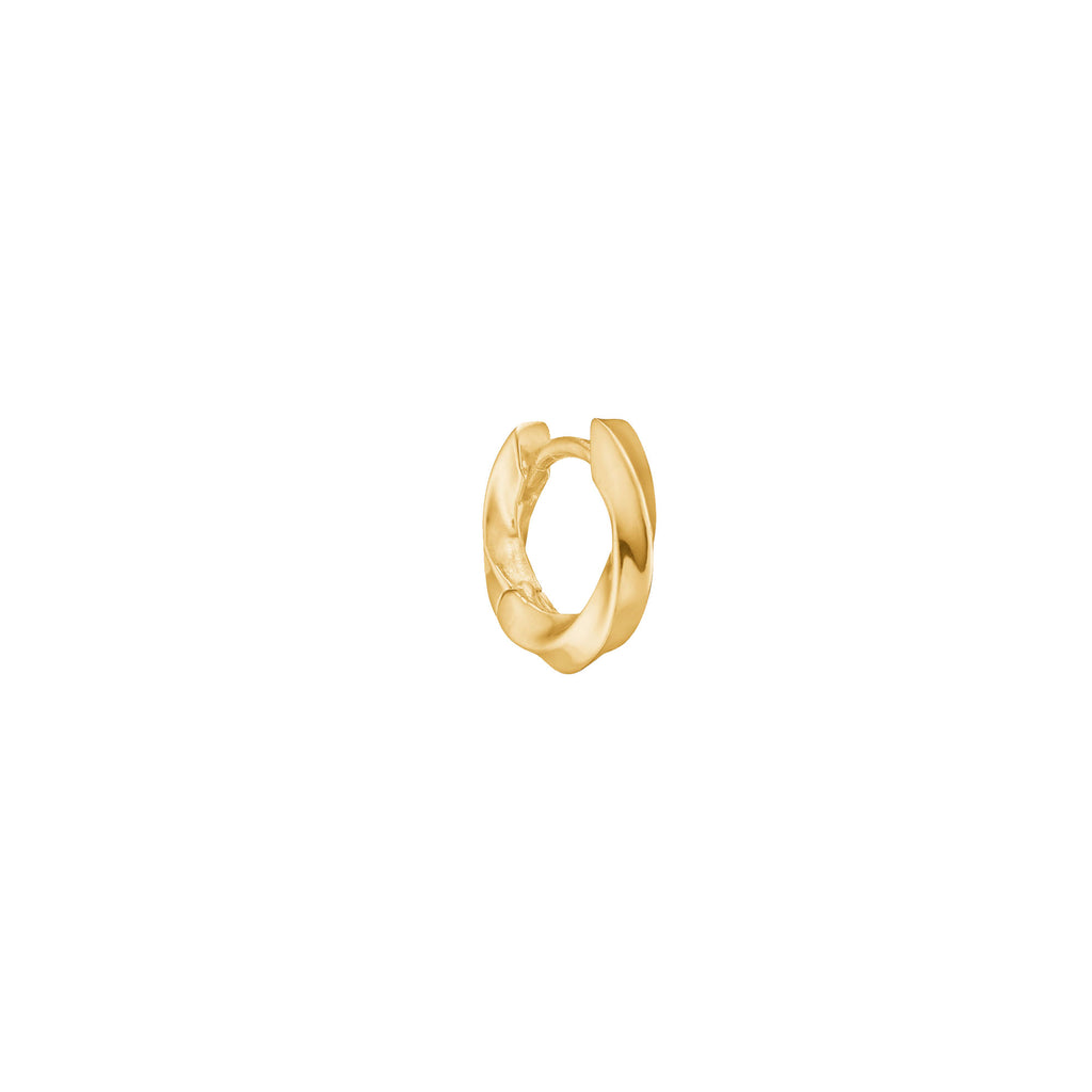 The Twist mini 18K Gold Plated Hoop
