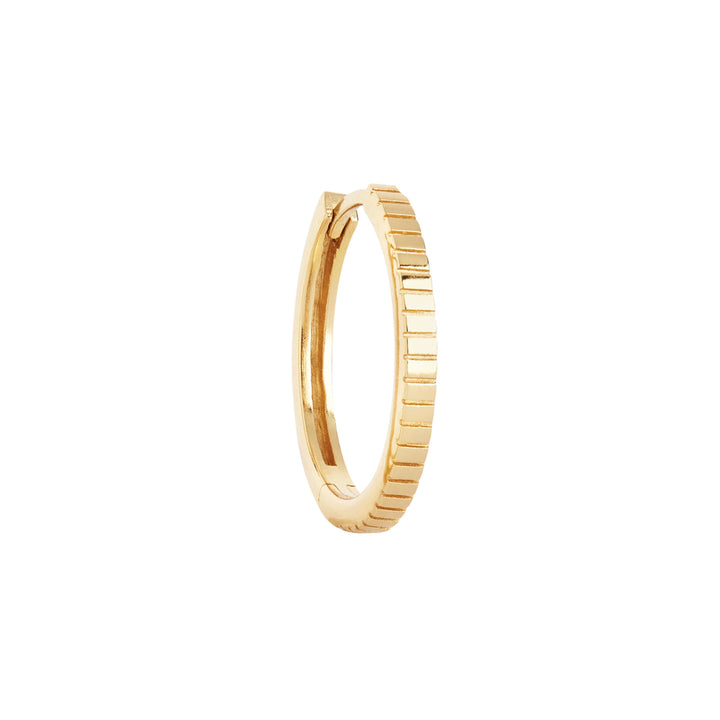 Nadelstreifen mittel 18K Gold plattiert Hoop