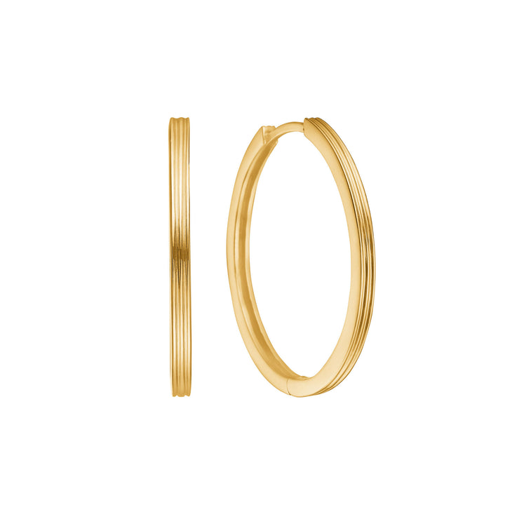 Unicorn large 18K Gold Plated Hoop