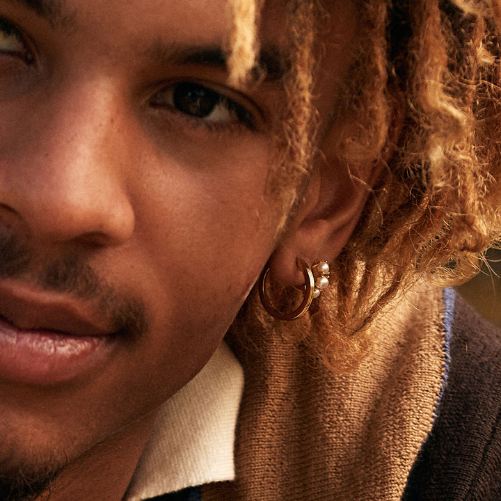 Unicorn mellem 18K Forgyldt Hoop