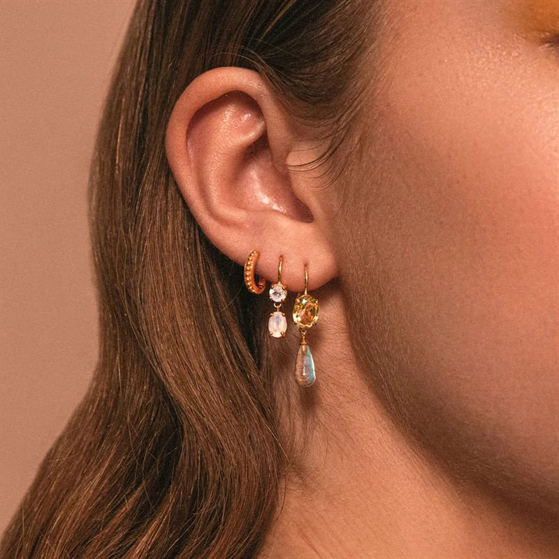 Byzantine mini 18K Gold Plated Hoop