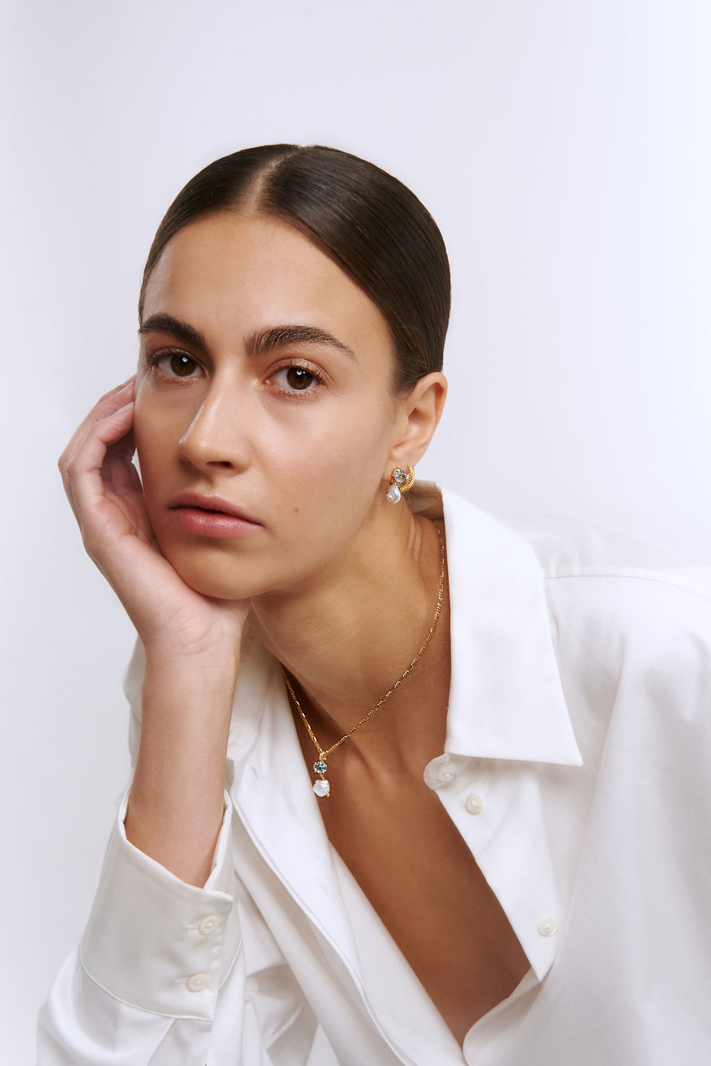 Mirage 18K Gold Plated Hoop