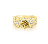 Fleur Blossom 18K Gold Ring w. Diamonds