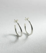 Floriane Fairmined Silver Hoops