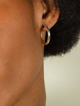 Floriane Fairmined Silver Hoops