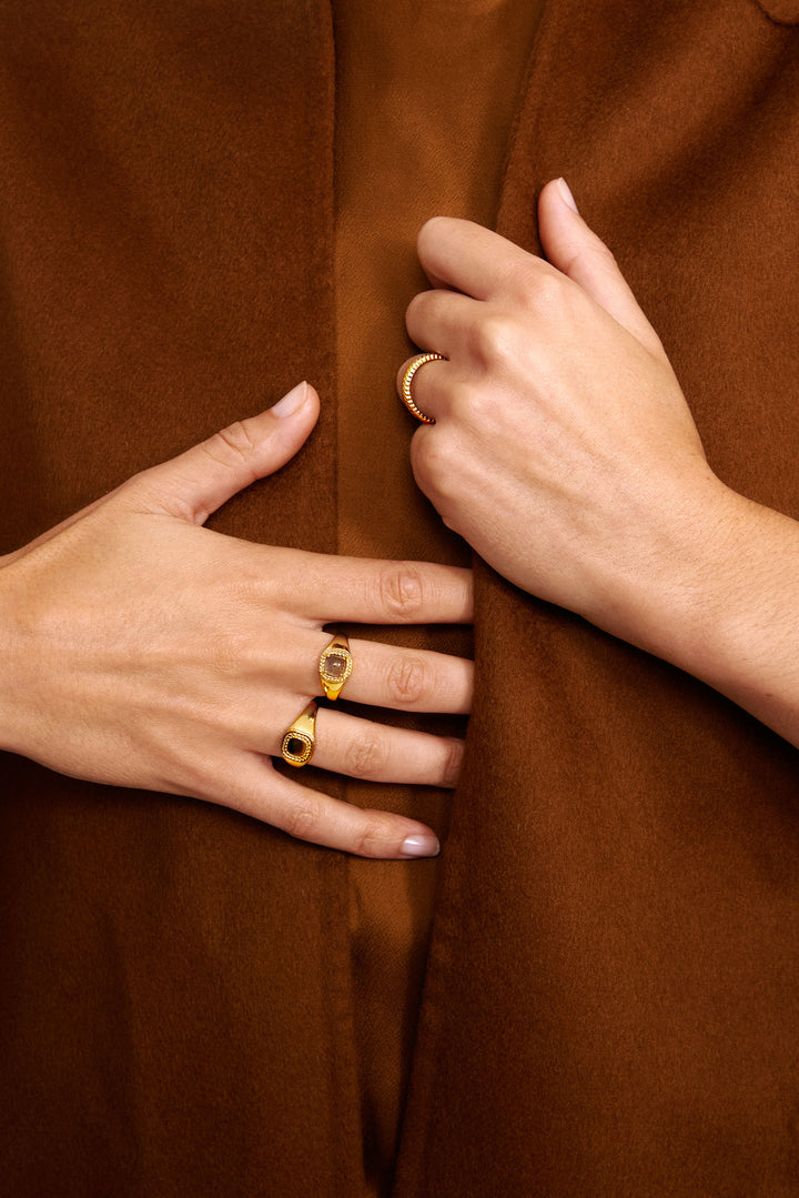 Mirage 18K Gold Plated Ring