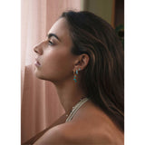 18K Gold Plated Stud w. Turquoise