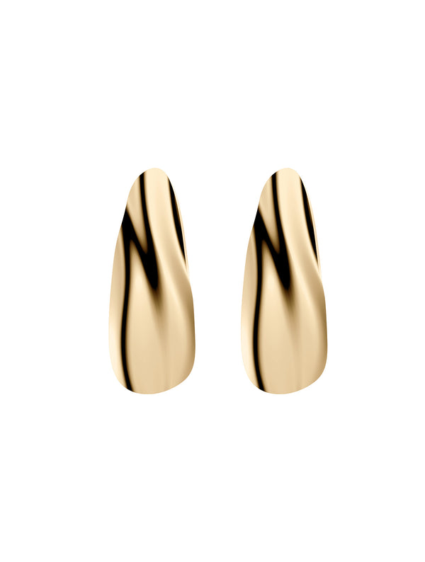 Liquid N°2 14K goldener Ohrring