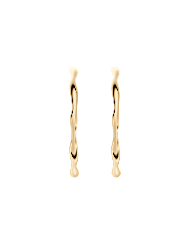 Liquid N°7 14K goldener Ohrring