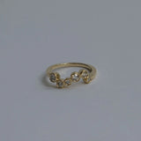 Sofia 14K Gold Ring w. Diamonds
