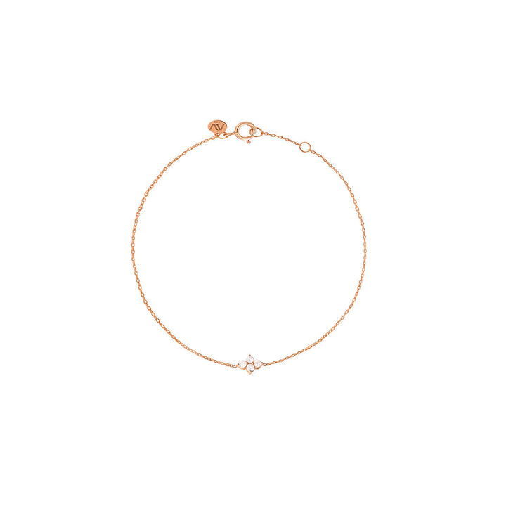 Fairy Dust 18K Rose Gold Bracelet w. Diamonds