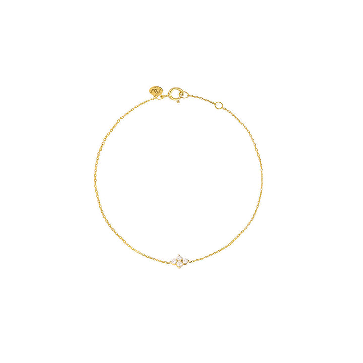 Fairy Dust 18K Gold Bracelet w. Diamonds