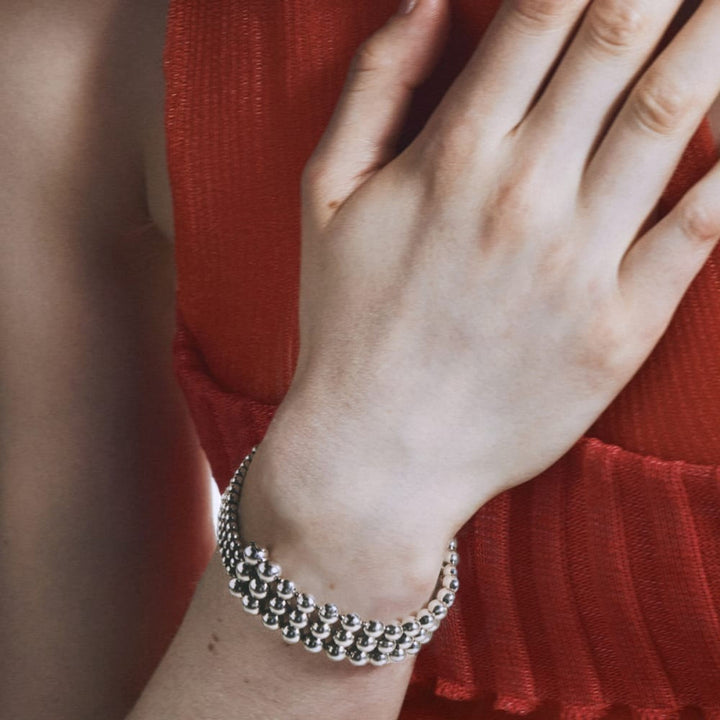 A. Roege Hove Moonlight Grapes Silver Bracelet