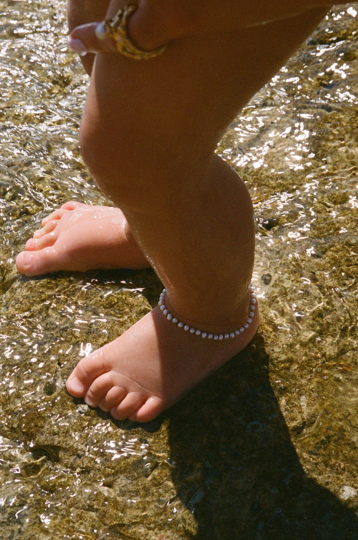 Mors dag 18K Forgyldt Armbånd Sæt m. Perler