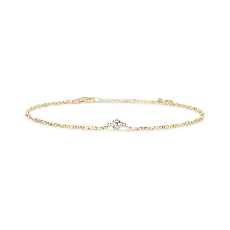 Fina 18K Gold Bracelet w. Diamond
