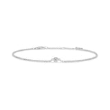 Fina 18K Whitegold Bracelet w. Diamond