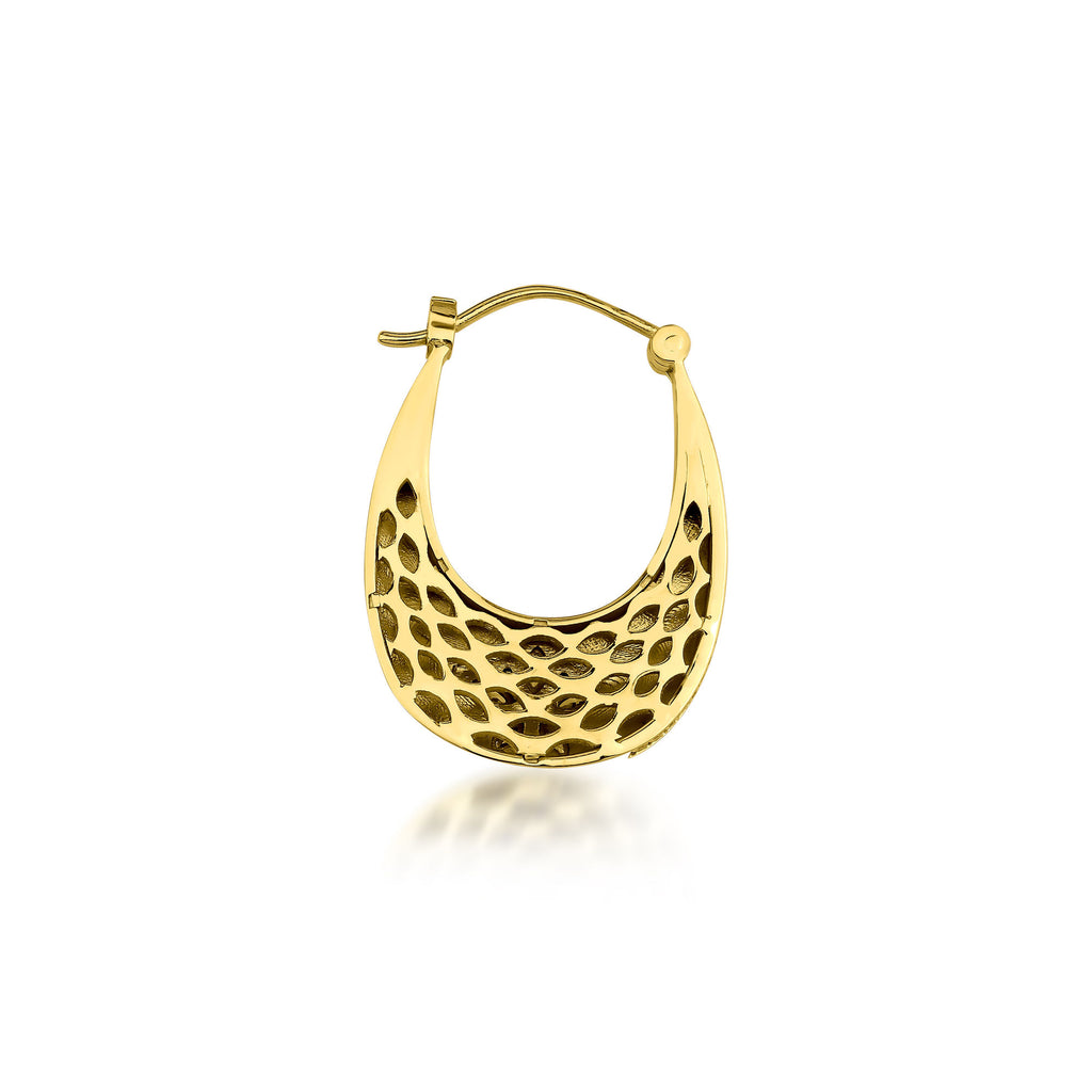 Fleur 18K Guld Øreringe m. Diamanter