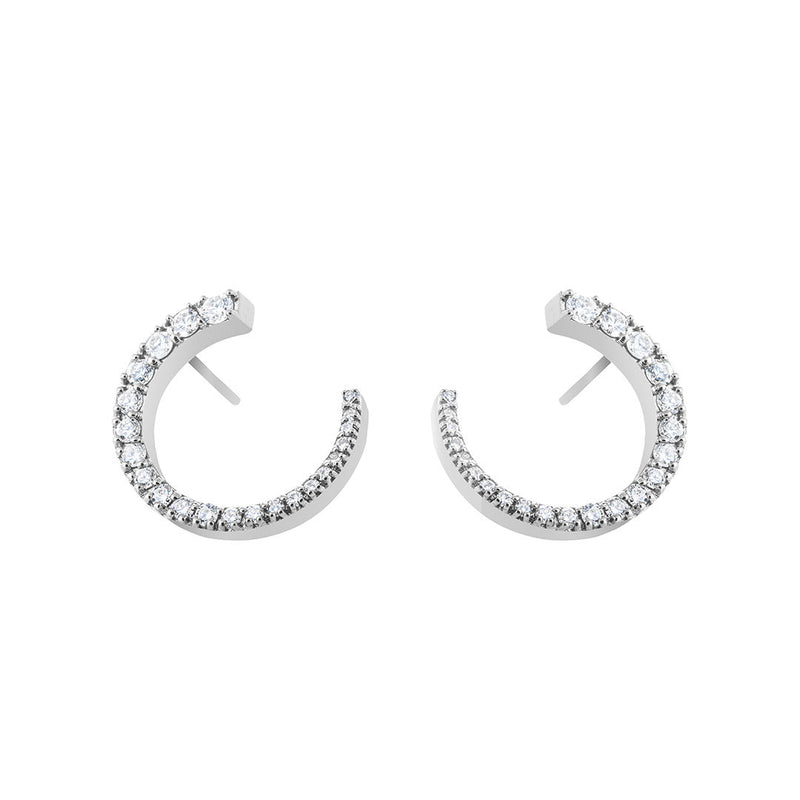 Alexa Fine Jewelry Forever and Always 18K Whitegold Earring w