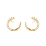 Forever and Always 18K Gold Earring w. Diamonds